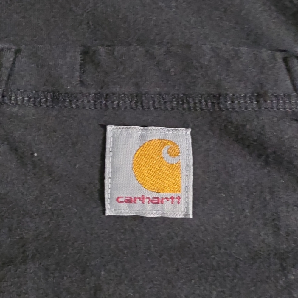 Carhartt Black Shirt with Yellow Logo Patch